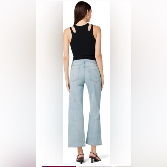 HUDSON Rosie Wide Leg Ankle Jeans Jean Light Wash Button Fly Size 25 - Picture 2 of 10